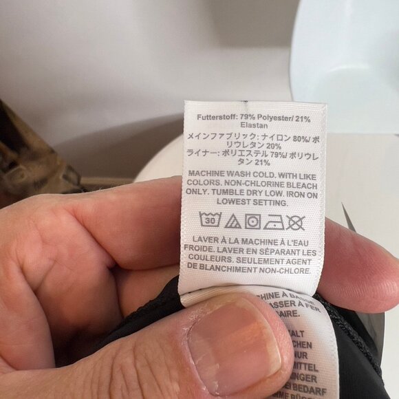 J.Crew $98 Ruched plunge one-piece swimsuit Black Size XL CI098 - Picture 5 of 8